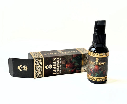 REGENERACYJNO- WZMACNIAJĄCE SERUM GOLDEN PHEASANT O ZAPACHU DRZEWNO-SKÒRZANYM. WYSYŁKA 5PLN
